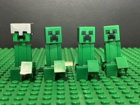 LEGO Minecraft Minifigure Creeper min012 Lot Of 4