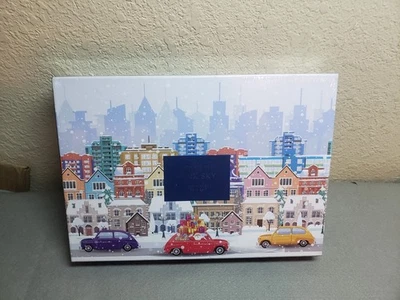 PINK SKY Winter City Drive 1000 Pc Puzzle 19x26 Christmas Theme Brand New - Image 1 of 4