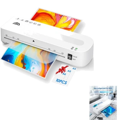 Laminiergerät A4,A5,A6 Laminator Laminiermaschine Heiß/Kalt 80-125 Mic, Lamin...