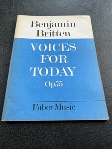 BENJAMIN BRITTEN - Voices For Today Op. 75 - Anthem for Chorus - Faber - Picture 1 of 1