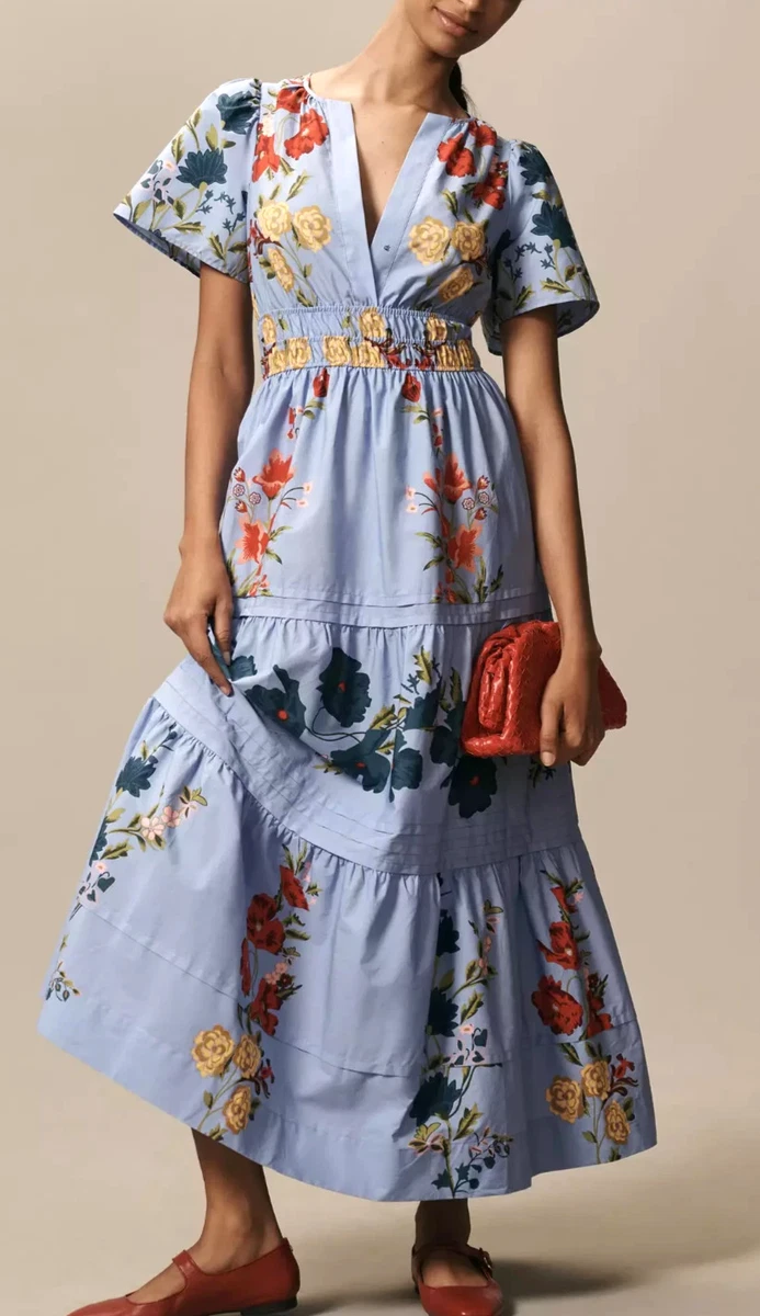 Plus Size Floral Lace Midi Dress - V Neck Flutter Sleeve Wedding Guest