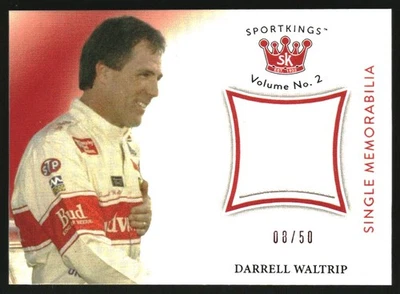 2021 Sportkings Volume 2 Memorabilia Red #SMDW Darrell Waltrip /50 - Image 1 of 2