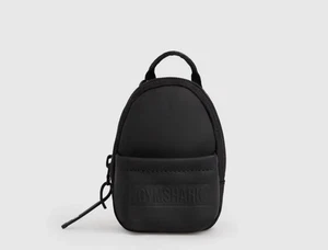 Gymshark Mini Keychain Backpack Black - Picture 1 of 4