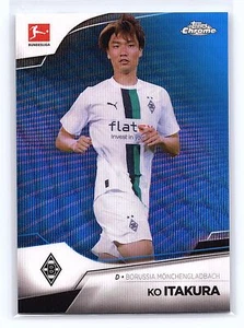 2022 TOPPS CHROME BUNDESLIGA KO ITAKURA #76 BLUE WAVE REFRACTOR #/180 - Picture 1 of 2
