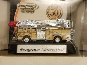 2001 Matchbox 50 Years Seagrave Meanstick in Gold - 91995 - Mint in Box - Picture 1 of 9