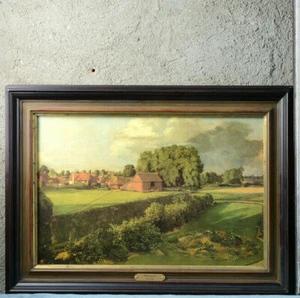 Vintage oil canvas painting repro John constable landscape decor - Picture 1 of 5