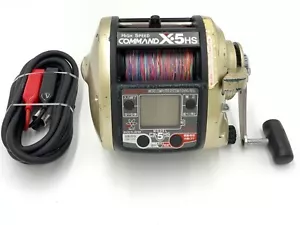 Mulinello Elettrico Miya Epoch COMMAND X5 HS 12V Big Game Trolling Fishing japan 3355 - Foto 1 di 13