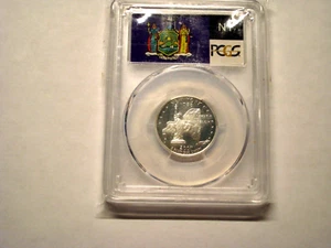 New York Silver state quarter PCGS proof 70...flag label - Picture 1 of 2
