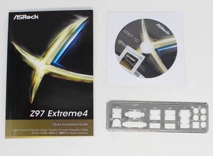 ASRock Z97 Extreme4 - SET Handbuch ATX IO Shield Slotblende Treiber CD (#19114) - Bild 1 von 1