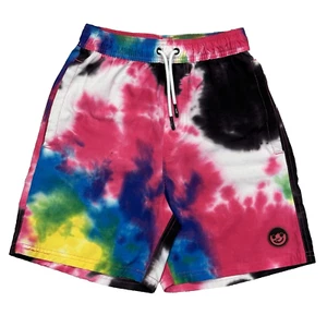 Neff Tie Dyed Boardshorts Mens Size Small 6” Drawstring Swim Surf Beach (Read) - Picture 1 of 16