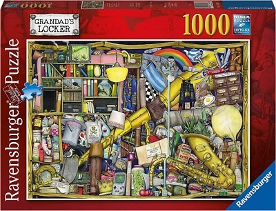 Ravensburger Colin Thompson Grandad's Locker 1000 Pc Puzzle - NEW - Ships FREE! - Image 1 of 2