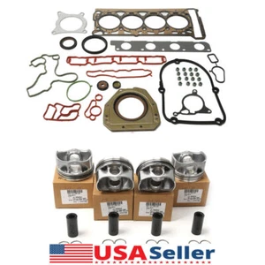 Engine Gasket &Piston Ring Set 82.5mm Φ23mm Fit For Audi A3 A4 A5 Q5 VW CC 2.0T - Picture 1 of 10