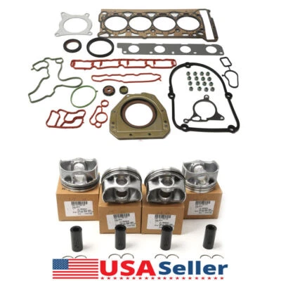 Engine Gasket &Piston Ring Set 82.5mm Φ23mm Fit For Audi A3 A4 A5 Q5 VW CC 2.0T - Image 1 of 4