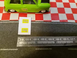Matchbox, Hotwheels , ECT, MR. BEAN door lock Stickers ONLY 1/64 NO CAR - Picture 1 of 3