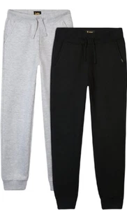NWT- 2 PACK- Lee Boy's Jogger Black/Light Grey M 10/12 - Picture 1 of 7