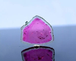 Magnifique tranche polie de Tourmaline melon d'eau, d'Afghanistan/9,95 carats - Picture 1 of 4