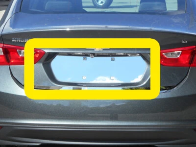 Stainless License Plate Bezel 1Pc For 2016-2024 Chevrolet Malibu - Image 1 of 4