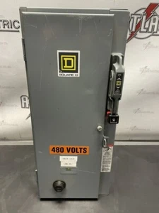 Square D Size 1 FVNR Combination Starter Fusible Disconnect Type 30072-315-39E - Picture 1 of 12