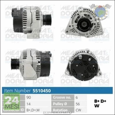 Alternatore Meat per DAEWOO KORANDO MUSSO JAGUAR XJSC MERCEDES SPRINTER 412 410 - Immagine 1 di 3