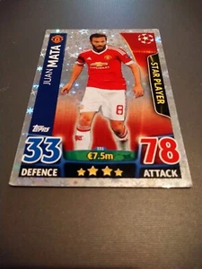 Topps Match Attax Champions League Juan Mata 331 2015-16 - Foto 1 di 5