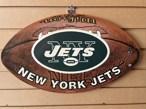 New York Jets 20x12 Football Shapped Sign - Picture 1 of 1