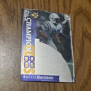 1997 Upper Deck UD3 #49 MARVIN HARRISON Eyes Of A Champion Football Card COLTS - Picture 1 of 2