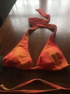 Wild Fable Size XS Orange Ty dy Triangle Bikini Swim Top - Picture 1 of 3