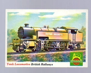 Rails and Sails (1955) - Card # 19 - TOPPS - Tank Locomotive - Picture 1 of 2