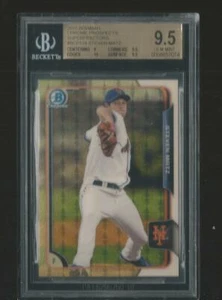 2015 Bowman Chrome Steven Matz Mets RC Rookie Superfractor Sp 1/1 BGS 9.5 10 Sub - Picture 1 of 2