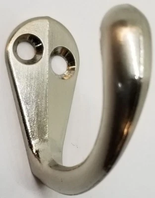 1.5英寸缎面镍小珠宝钩前安装单件衬衫夹克帽子黄铜  — 第 1/4 张图片