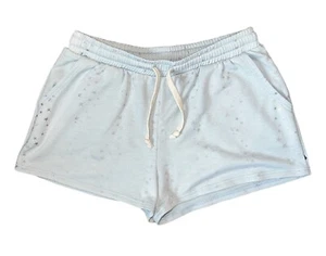 Pixie Lane Girls Pale Blue Metallic Star Lounge Shorts With Pockets Size 11-12 - Picture 1 of 3
