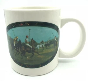 Ralph Lauren Polo Sport Series Playing Polo Country Coffee Mug Horses - Picture 1 of 5