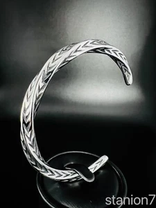 Armreif Arm Schmuck Verdreht Armband Edelstahl Damen Herren Wikinger Biker 126 - Bild 1 von 7