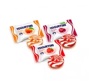 Ukrainian Sweets ROSHEN Lollipop Caramel Candy "Yogurtini" with Yogurt 200g 7oz - Picture 1 of 1