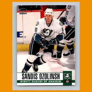Sandis Ozolinsh #8 2003-04 Pacific Anaheim Mighty Ducks Hockey Card NHL - Picture 1 of 3