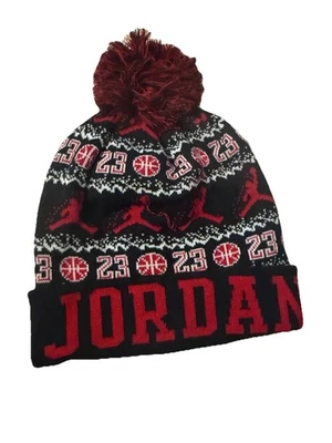 (FN4673 010) Air Jordan Peak Vacaciones Feo Suéter Puño Gorro TALLA ÚNICA $32 A26 Foto 1 de 4
