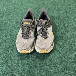 Hoka One One Clifton 6 Men’s Size 11 Gray Yellow Running Shoes Athletic - Picture 1 of 9