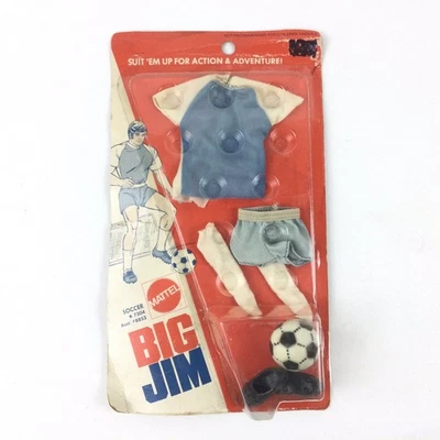Tuta calcio Mattel Big Jim 1973 outfit pallone in confezione originale  - Immagine 1 di 4