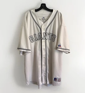 BARRY BONDS AUTHENTIC Russell Athletic SAN FRANCISCO GIANTS White Jersey 4XL 58 - Picture 1 of 11