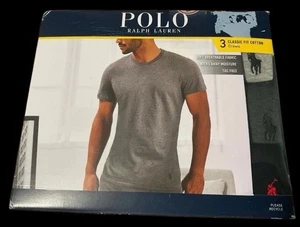 New! Polo Ralph Lauren Men L 3-Pack Classic Fit Cotton Crew Short Sleeve T Shirt - Picture 1 of 5