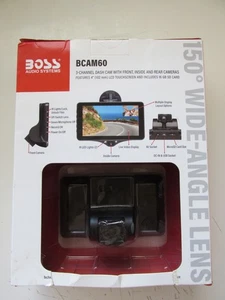 BOSS Audio Systems BCAM60 3-Channel 102mm 1080p FHD LCD Touchscreen Dash Cam - Picture 1 of 9