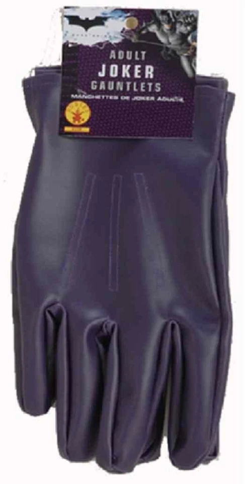 Guantes Joker Púrpura Batman Caballero Oscuro Payaso Halloween Adulto Disfraz Accesorio Foto 1 de 1