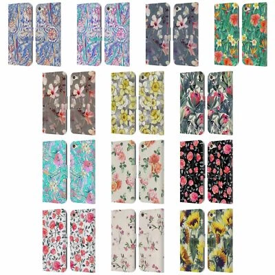 MICKLYN LE FEUVRE FLORALS LEATHER BOOK WALLET CASE FOR APPLE iPOD TOUCH MP3 - Image 1 of 4