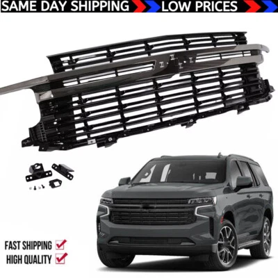 For 21-24 Chevrolet Tahoe Suburban HC Style Front Bumper Grille Gloss Black Foto 1 de 4