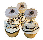 DEZICAKES gefälschte Cupcakes künstliche Nahrung Vanille Bauernhaus Cupcakes 3er Set