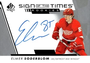 Elmer Soderblom - 2022-23 Upper Deck Sign Of The Times Rookies Card #SOTT-ES - Picture 1 of 2