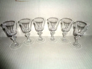 Princess House ESPRIT (6) CRYSTAL CORDIALS / LIQUOR GLASSES 1.5 oz - Picture 1 of 10