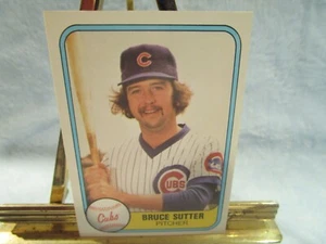 Bruce Sutter, Pitcher, Chicago Cubs, 1981 Fleer Corp #294 - Picture 1 of 2