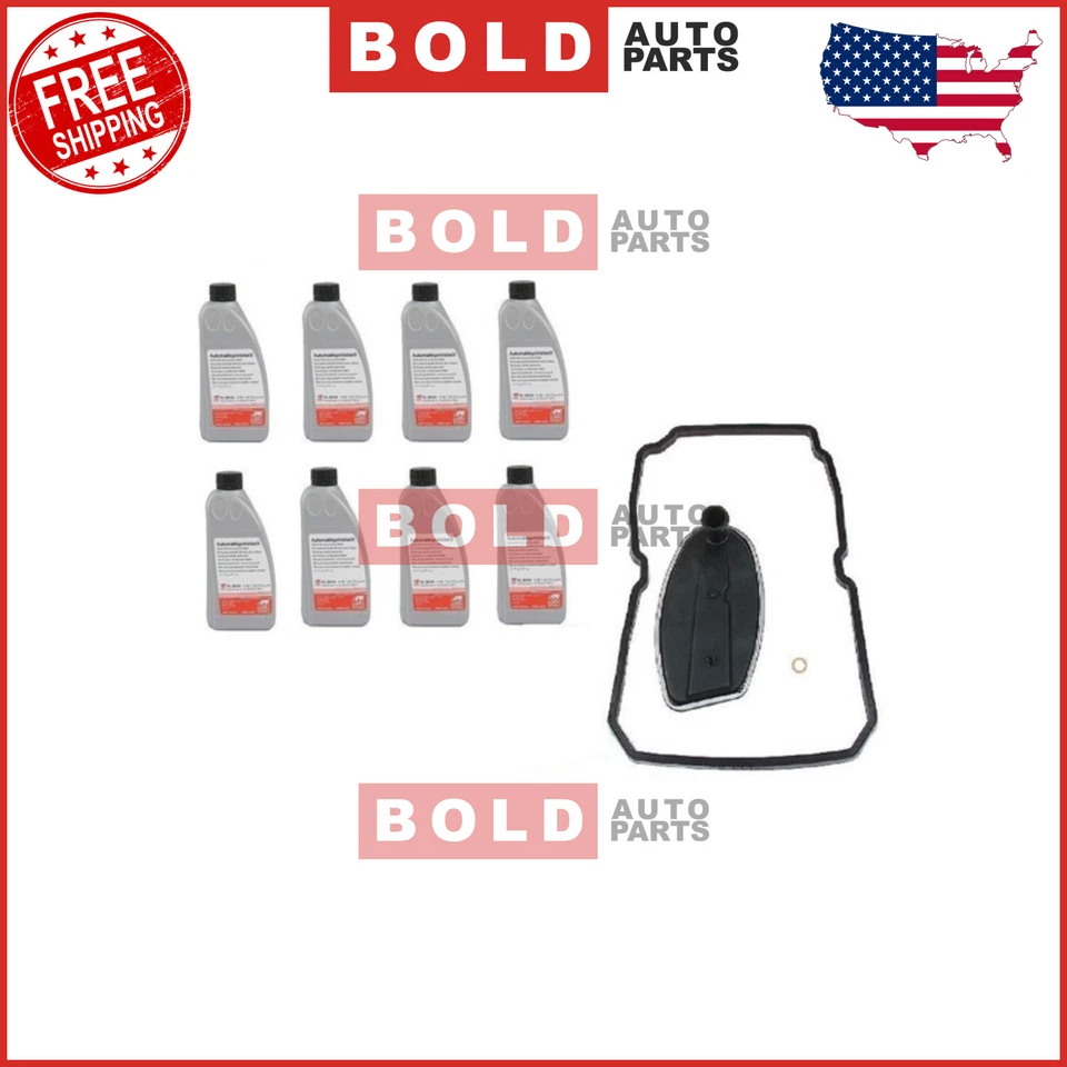 Líquido de transmisión automática de 8 litros para Mercedes especificaciones OE 236,14 y kit de filtro Foto 1 de 4