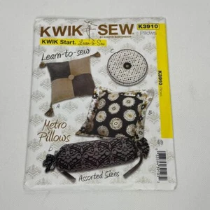 KWIK SEW K3910 Sewing Pattern Metro Pillows UNCUT Learn To Sew Decor - Picture 1 of 8
